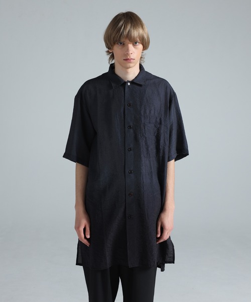 Y-3 シャツ DIP DYE SHORT SLEEVE LONG SHIRT メンズ : ZOZOTOWN Yahoo