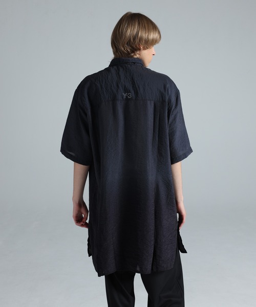 シャツ Y-3 DIP DYE SHORT SLEEVE LONG SHIRT メンズの画像