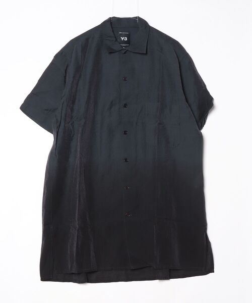 シャツ Y-3 DIP DYE SHORT SLEEVE LONG SHIRT メンズの画像