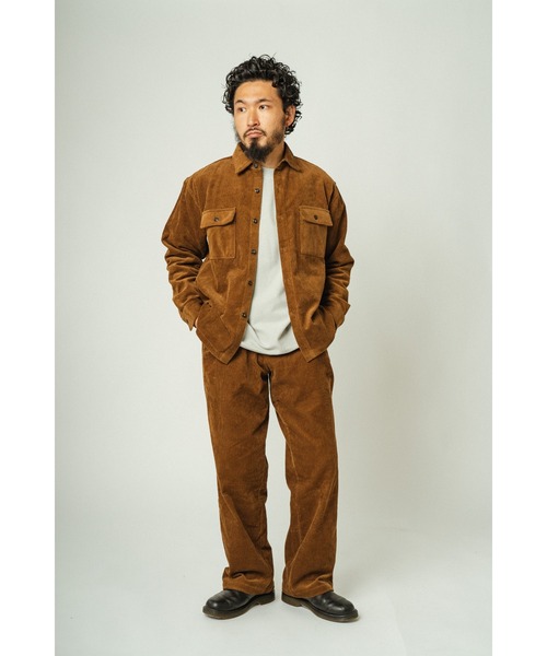 「BIG MIKE」 長袖シャツ LARGE ブラウン メンズ_画像7