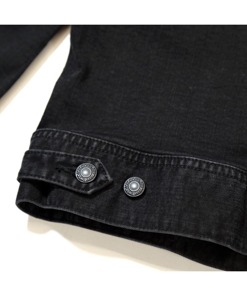 「TMT」 デニムジャケット MEDIUM ブラック メンズの画像