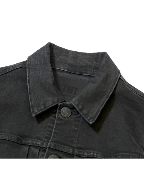 「TMT」 デニムジャケット MEDIUM ブラック メンズの画像