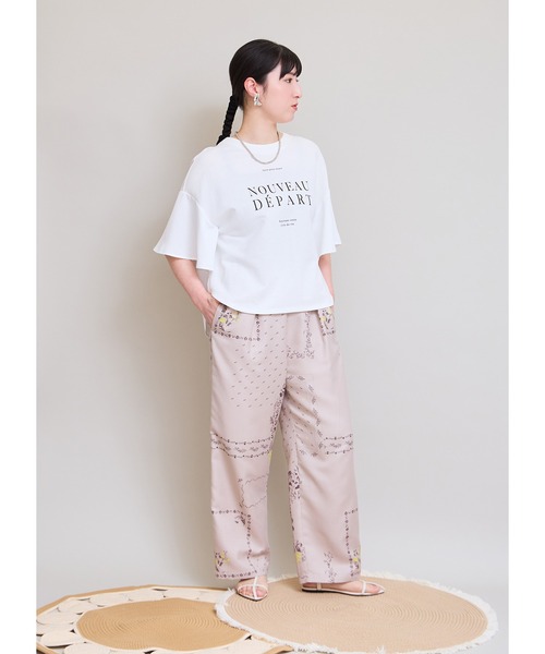 LHELBIE（レルビエ） ワイドパンツ パンツ パッチワークプリント