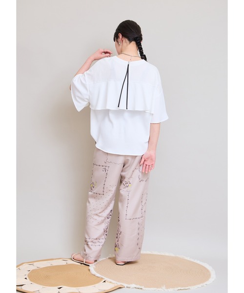 LHELBIE（レルビエ） ワイドパンツ パンツ パッチワークプリント