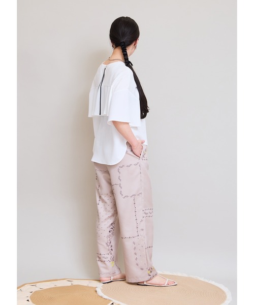 LHELBIE（レルビエ） ワイドパンツ パンツ パッチワークプリント