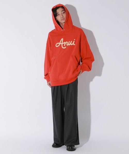 「Anui」 プルオーバーパーカー SMALL ブラック レディース_画像2