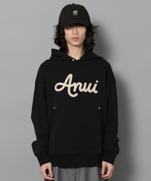 「Anui」 プルオーバーパーカー SMALL ブラック レディース_画像5