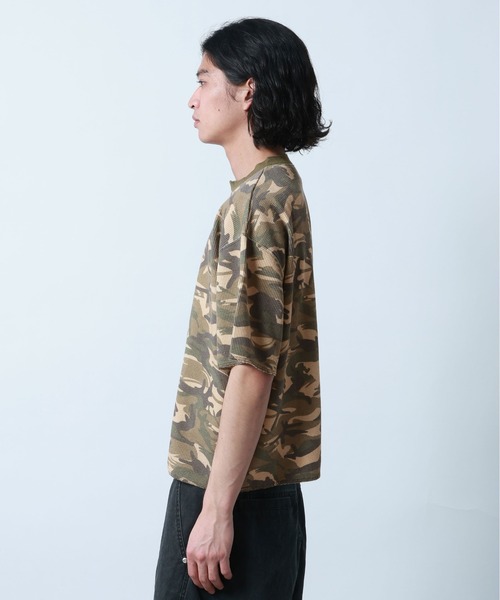 RAGEBLUE（レイジブルー） ヘンリーネック tシャツ Camouflage Henry