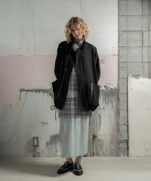 「mintdesigns」 長袖ワンピース 2 サックスブルー レディース_画像2