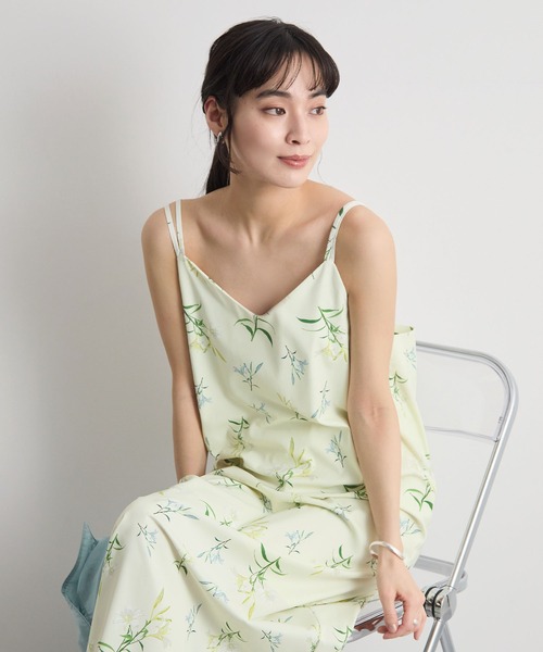 フラワープリント キャミワンピース　すぐ発送可 Futier Land（フューティアランド） ワンピース 夏 フラワープリント