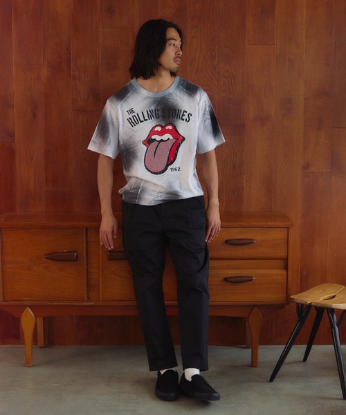JACKROSE（ジャックローズ） tシャツ B-TRS-切替・ラインストーン 