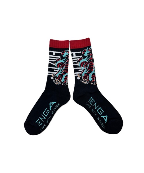 TENGA（テンガ） 靴下 TENGA×ching＆co Burning Tiger Socks メンズ
