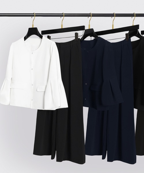 「DRESS PLUS」 セットアップ S ホワイト レディース_画像2