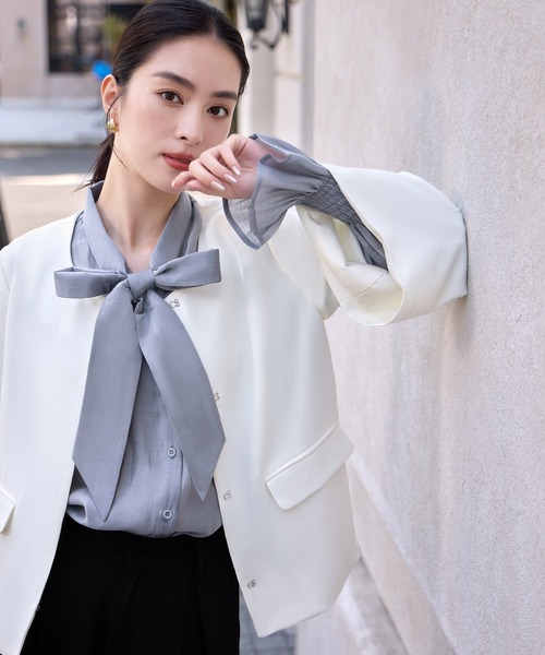 「DRESS PLUS」 セットアップ S ホワイト レディース_画像6