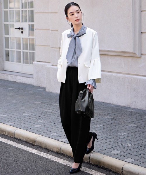 「DRESS PLUS」 セットアップ S ホワイト レディース_画像8