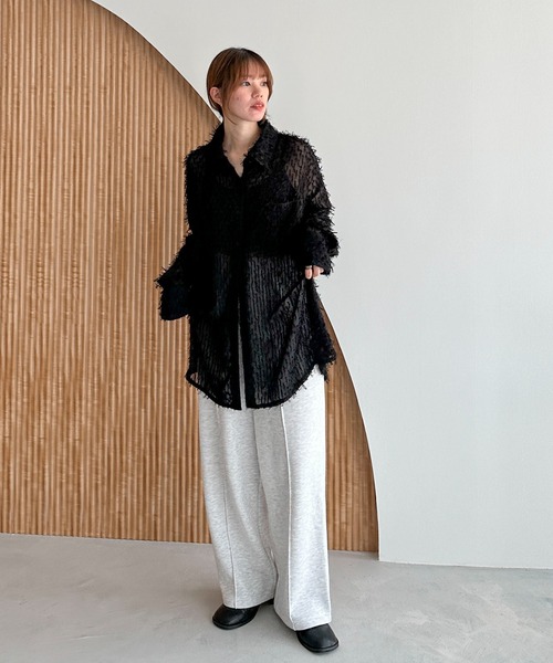 「feepur」 スウェットパンツ MEDIUM 杢グレー レディース_画像8