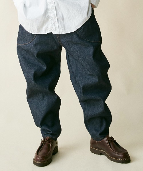 「rehacer」 デニムパンツ LARGE インディゴブルー メンズ_画像3