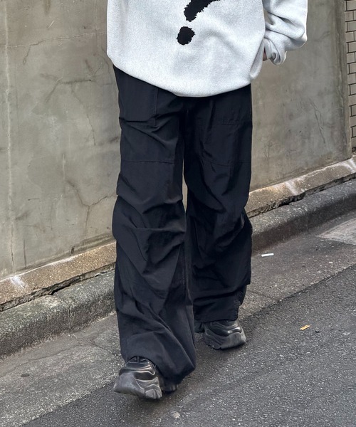 「Confirm」 イージーパンツ M ブラック メンズ_画像3