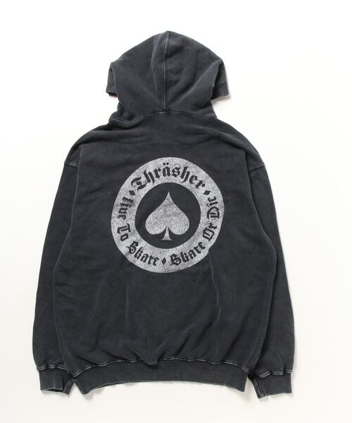 「THRASHER」 プルオーバーパーカー X-LARGE ブラック系その他 メンズ_画像3