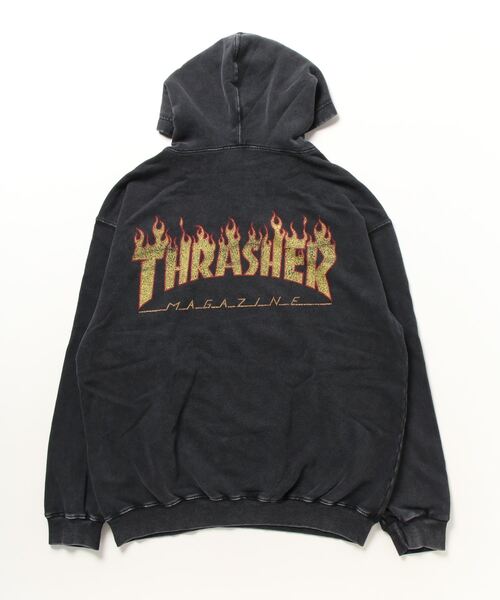 「THRASHER」 プルオーバーパーカー X-LARGE ブラック系その他 メンズ_画像4