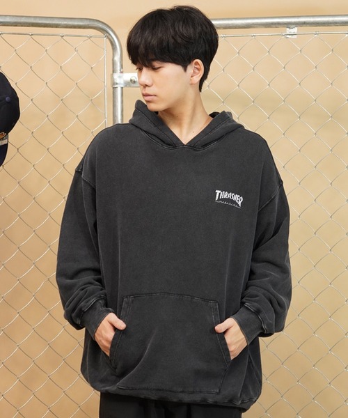 「THRASHER」 プルオーバーパーカー X-LARGE ブラック系その他 メンズ_画像5