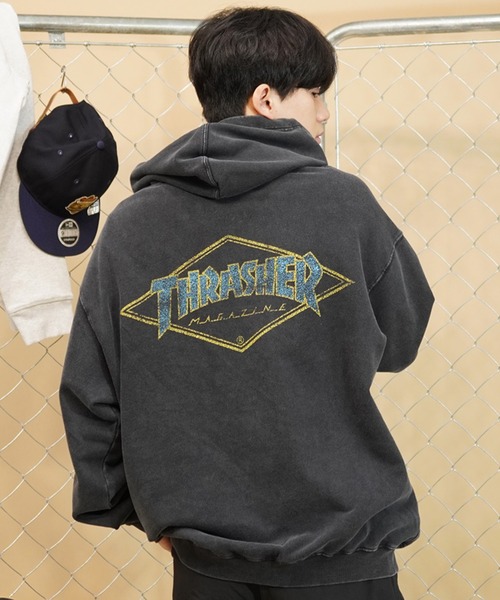 「THRASHER」 プルオーバーパーカー X-LARGE ブラック系その他 メンズ_画像6