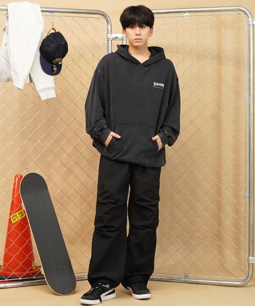 「THRASHER」 プルオーバーパーカー X-LARGE ブラック系その他 メンズ_画像8