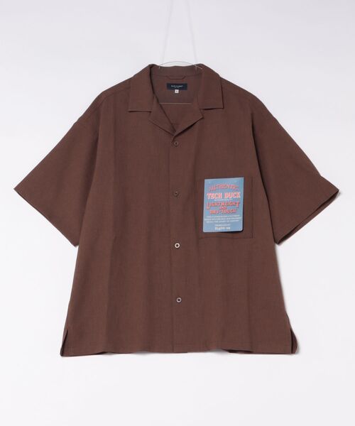 BACK NUMBER シャツ 「BACK NUMBER」ダックライク半袖シャツ (ワーク