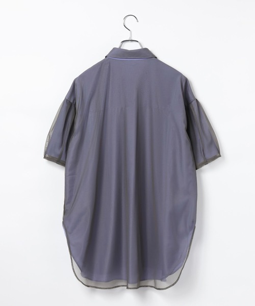 ブラウス シャツ サラキレチュールレイヤーチュニックSS　739872 レディースの画像