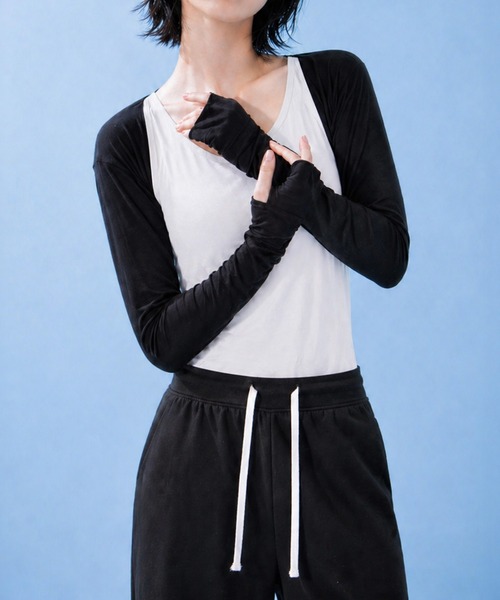 カーディガン uvカット COOLIFY指穴付き長袖ボレロ レディース | ブランド登録なし | 02