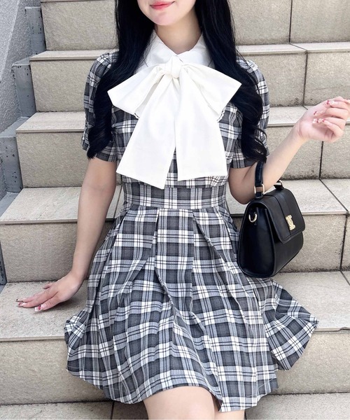 INGNI（イング） ワンピース 半袖 「WEB限定」チェック柄シャツ