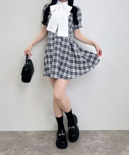 INGNI（イング） ワンピース 半袖 「WEB限定」チェック柄シャツ