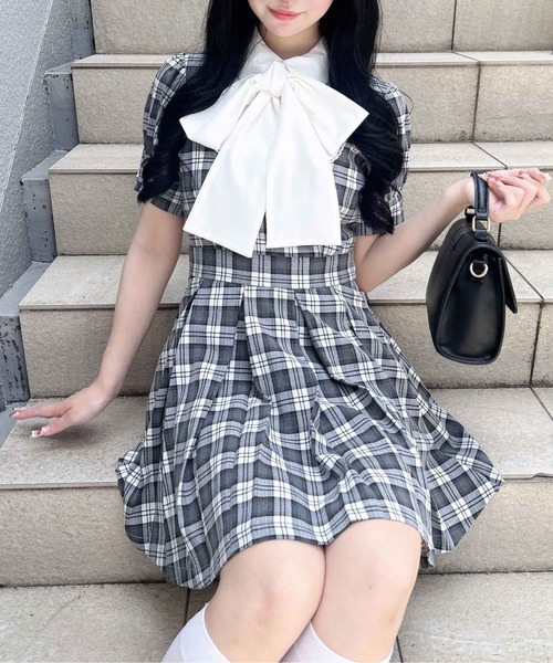 INGNI（イング） ワンピース 半袖 「WEB限定」チェック柄シャツ
