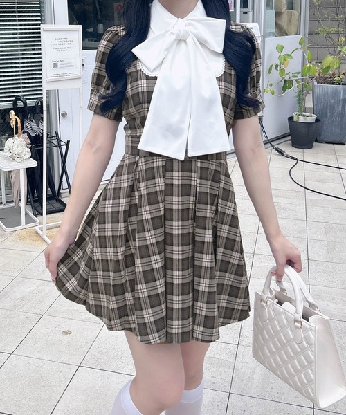 INGNI（イング） ワンピース 半袖 「WEB限定」チェック柄シャツ
