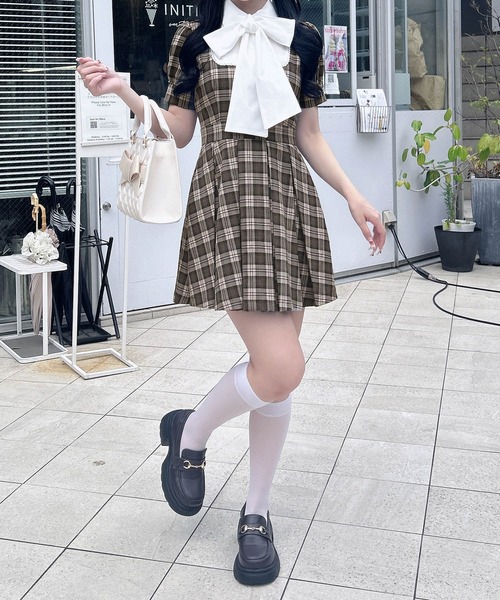 INGNI（イング） ワンピース 半袖 「WEB限定」チェック柄シャツ