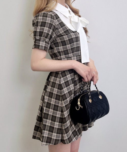 INGNI（イング） ワンピース 半袖 「WEB限定」チェック柄シャツ
