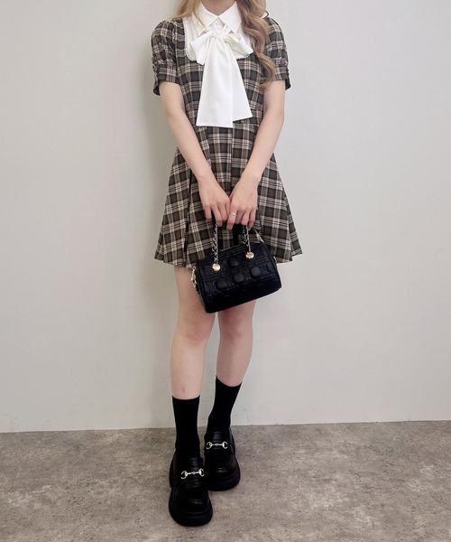 INGNI（イング） ワンピース 半袖 「WEB限定」チェック柄シャツ