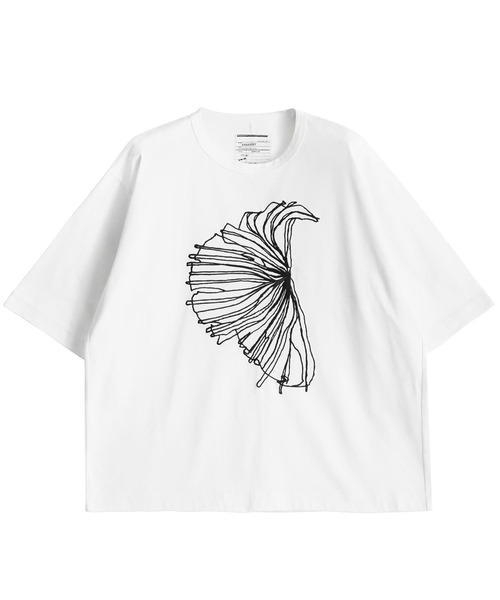 「SHAREEF」 半袖Tシャツ 1 ブラック メンズ_画像4