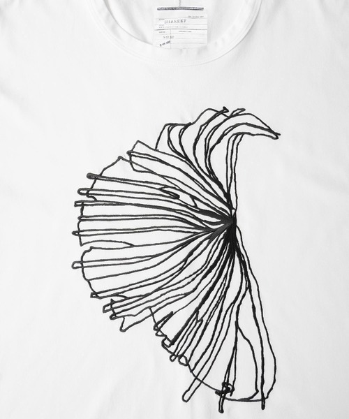 「SHAREEF」 半袖Tシャツ 1 ブラック メンズ_画像5