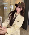 ブラウス シャツ ネクタイ付きカジュアルシャツ...の詳細画像5