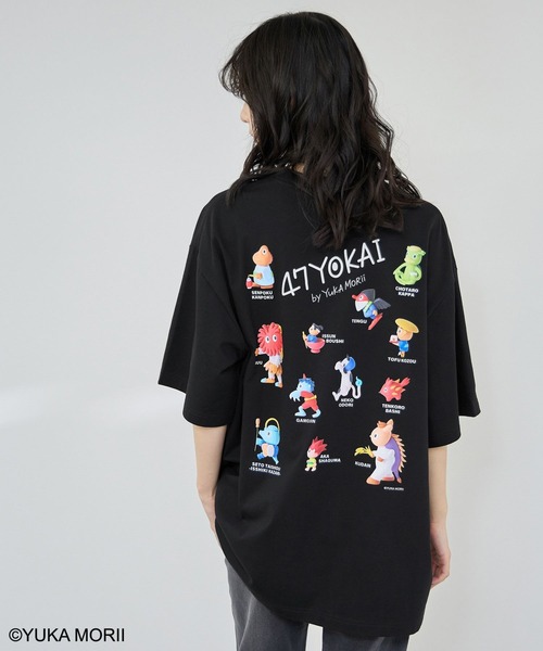 tシャツ 「47YOKAI /47ようかい」YOKAIいっぱいTシャツ メンズ