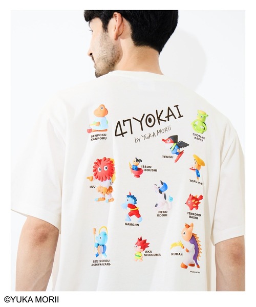 tシャツ 「47YOKAI /47ようかい」YOKAIいっぱいTシャツ メンズ