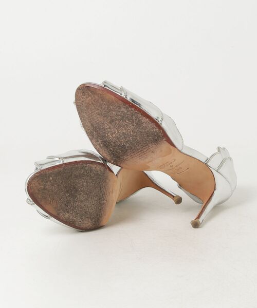 「TSURU by Mariko Oikawa」 ヒールサンダル 35 シルバー レディース_画像3
