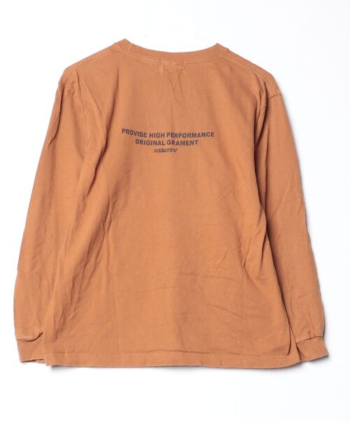 「DOUBLE STEAL」 長袖Tシャツ MEDIUM キャメル メンズ_画像2