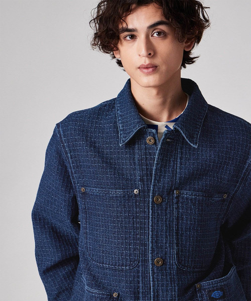 pokipcee 刺子ジャケット Dickies（ディッキーズ） ブルゾン アウター Dickies(R) × PS Paul