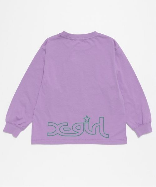 「X-girl Stages」 「KIDS」長袖カットソー 130cm ブラック キッズ_画像7