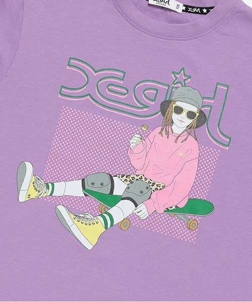 「X-girl Stages」 「KIDS」長袖カットソー 130cm ブラック キッズ_画像9