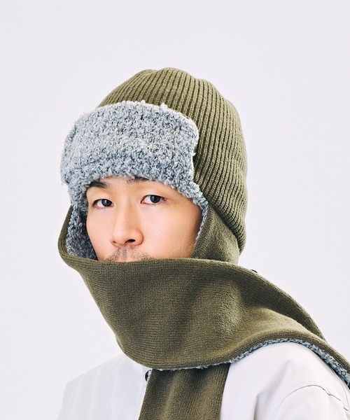 CA4LA（カシラ） キャップ 帽子 メンズ KNITTED SCARF FLYING CAP