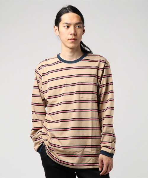 tシャツ MULTI STRIPE LS POCKET TEE / マルチストライプ ロング 