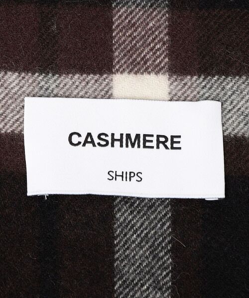 マフラー SHIPS: カシミヤ100％ タータンチェック マフラー